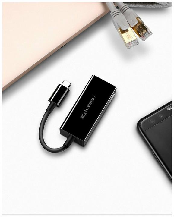 Actual product image Ugreen USB-C to Ethernet Adapter (Ethernet / Lan, 6.20 cm)