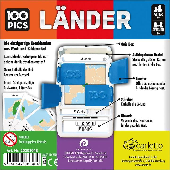 Produktbild 100 Pics PICS Länder (Deutsch)