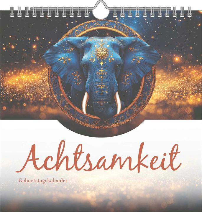 Image du produit Alpha Edition Achtsamkeit Geburtstagskalender (21 x 29,5 cm, Couverture rigide, Allemand)