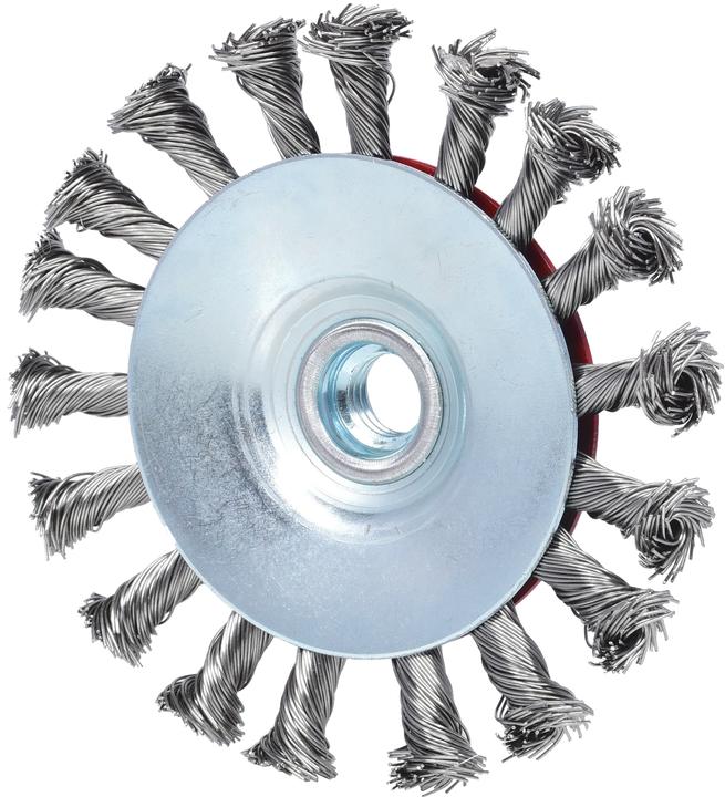Produktbild KS Tools Rostfreie Kegelform-Stahldrahtrundbürste