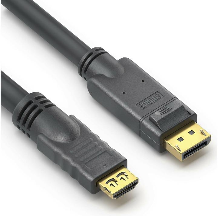 Produktbild Purelink DisplayPort zu HDMI Kabel 4K - PureInstall 12,50m (12.50 m, DisplayPort)