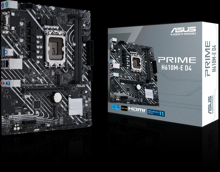 Immagine prodotto ASUS PRIME H610M-E D4-CSM (LGA 1700, Intel H610, mATX)