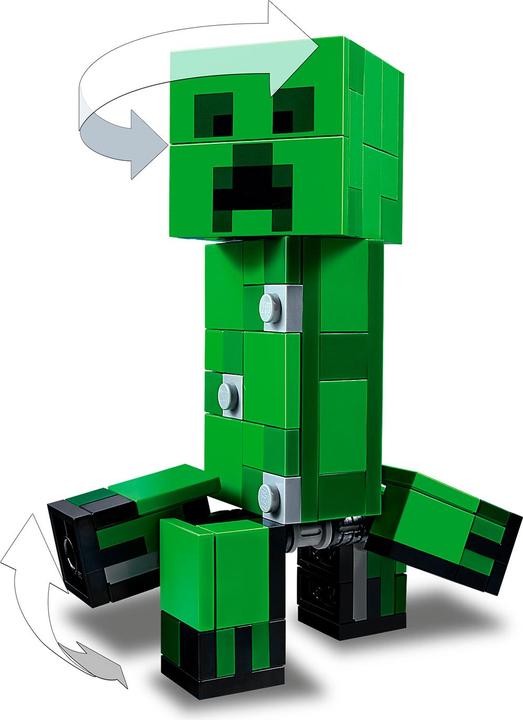 Actual product image LEGO BigFig Creeper and Ocelot (21156, LEGO Minecraft)