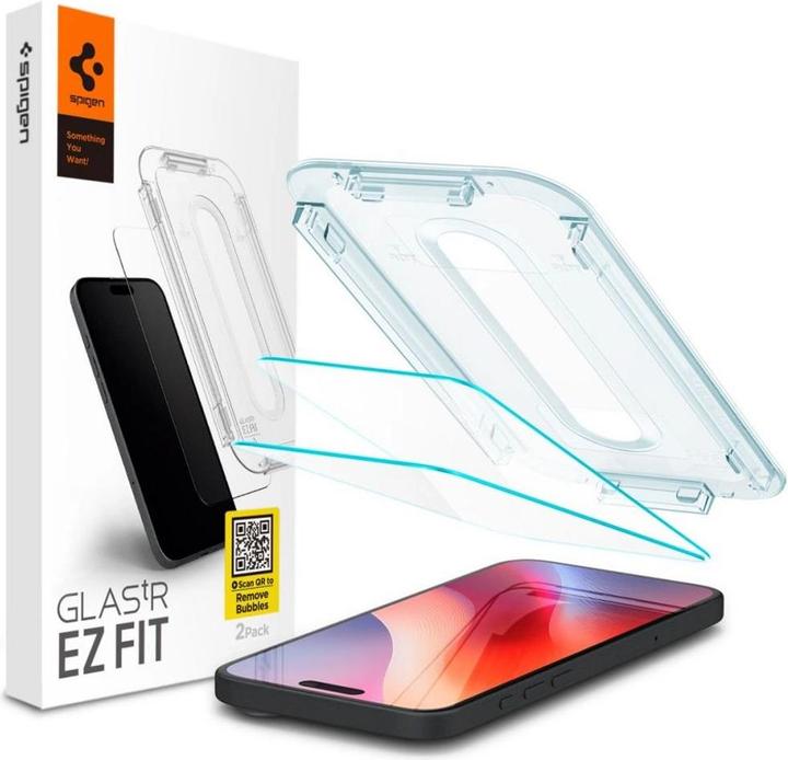 Actual product image Spigen Glas (2 Piece, Apple iPhone 16 Pro)