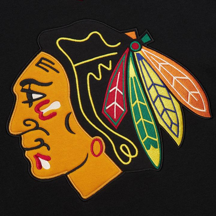 Actual product image Mitchell & Ness M&N Chicago Blackhawks NHL Lace-Up Heritage Hoody - M (M)