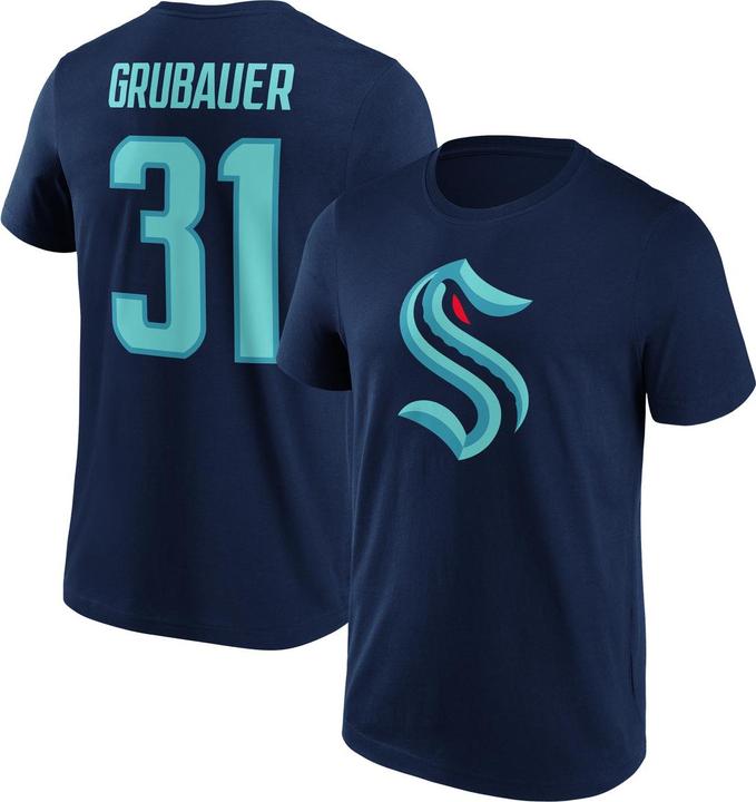 Actual product image Fanatics Seattle Kraken N&N Graphic T-Shirt Grubauer 31 L (L)