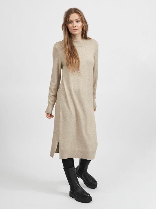 Actual product image Vila Long Sleeve Scoop Neck Midi Dress (XL)