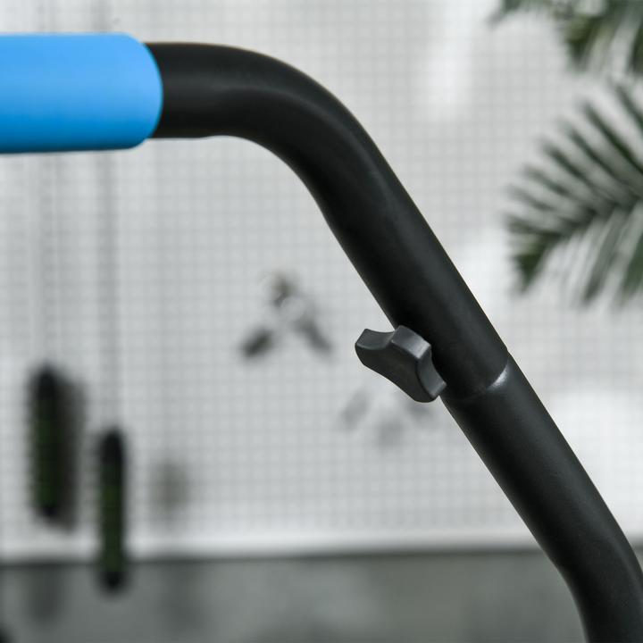 Actual product image Homcom Fitness-Trampolin Stahl, Kunststoff Schwarz+Blau (102 cm)