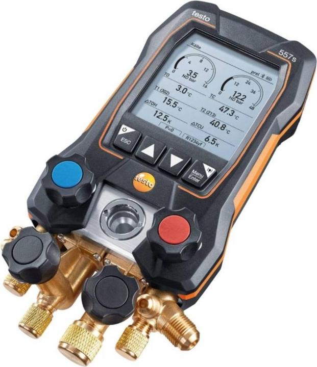 Image du produit Testo Mesureur de frigorigène 557s Kit de vide avec tuyaux de remplissage