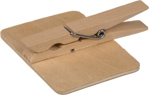 Image du produit Magni Tableau en bois Mini 7x7cm avec clip pour l'écriture (7 x 7 cm)