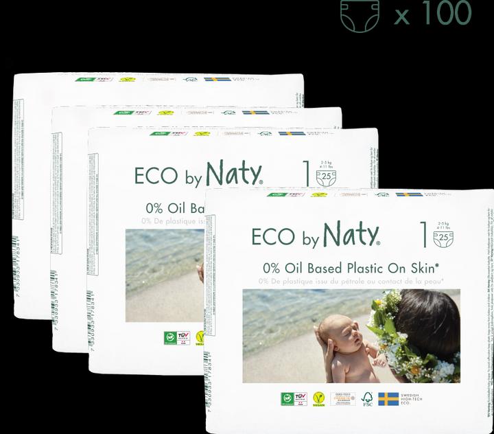 Naty Organic diaper (Size 1, Half month box, 100 Piece)