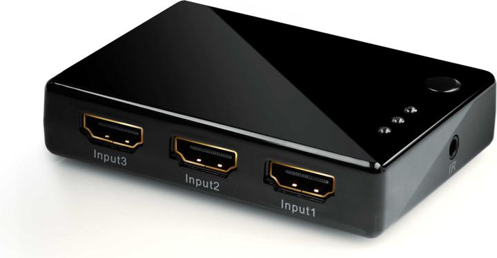 Produktbild CSL HDMI Splitter, Switch Automatisch 4K 3 in 1 Out UHD Verteiler mit Fernbedienung, Umschalter