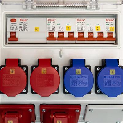 Actual product image EB Troller Site power distributor (4 x, CEE 16/5)