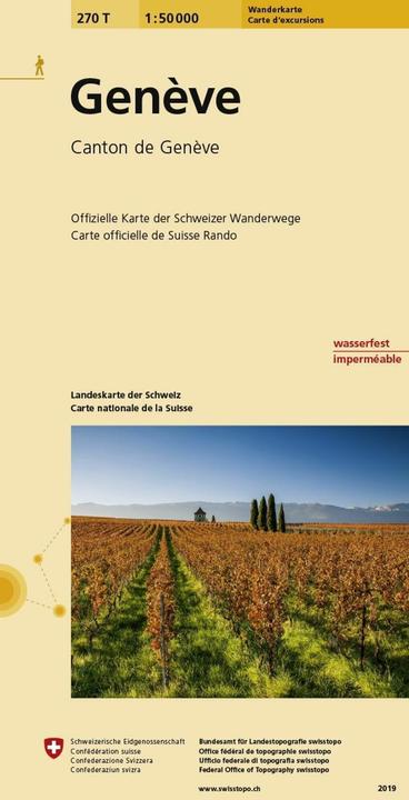 Wanderkarte Genève 270T 1:50'000