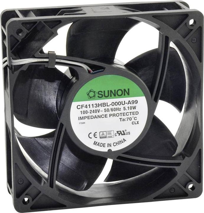 Produktbild Sunon CF4113LBL-000U-AB9 Axiallüfter 230 V/AC 109.22 m³/h (L x B x H) 38 x 120 x (120 mm)