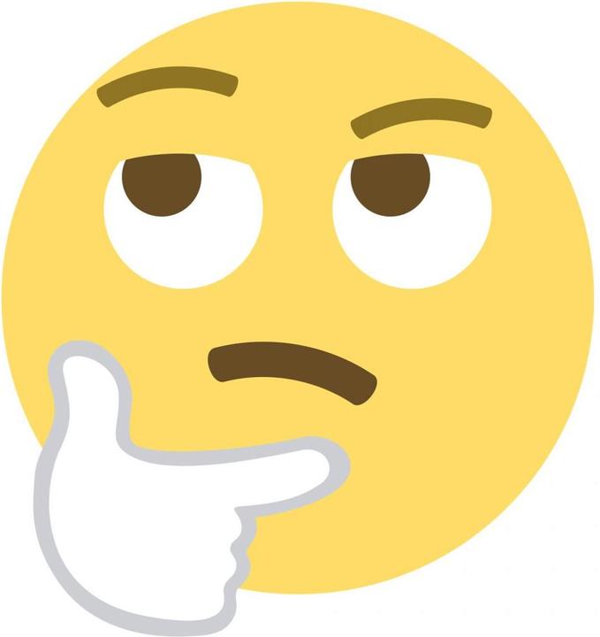 Image du produit Emojione Emoji visage pensant (20 x 21 cm)