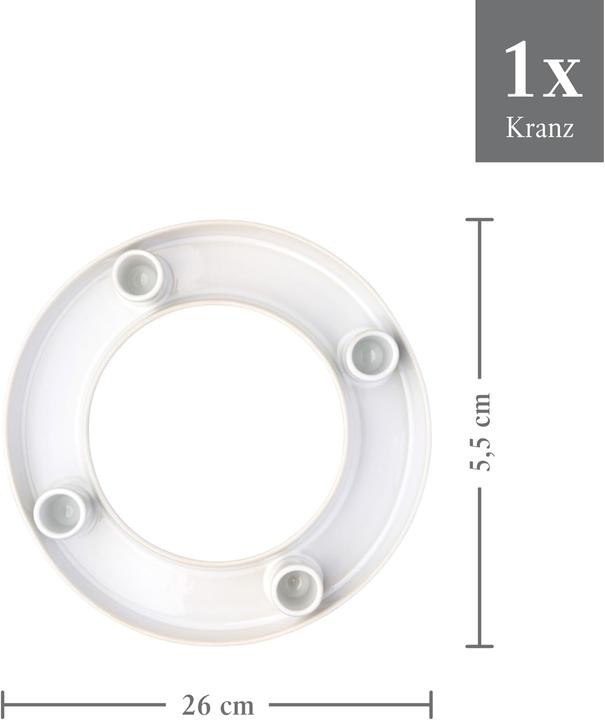 Image du produit Like. by Villeroy & Boch Couronne de l'Avent (26,5 x 26,5 x 5,5 cm)