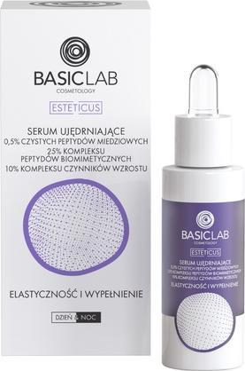 Immagine prodotto BasicLab Siero rassodante Esteticus 0,5% Pepidi di rame. 25% Complesso di Peptidi Biomimetici. 10% Crescita (30 ml)