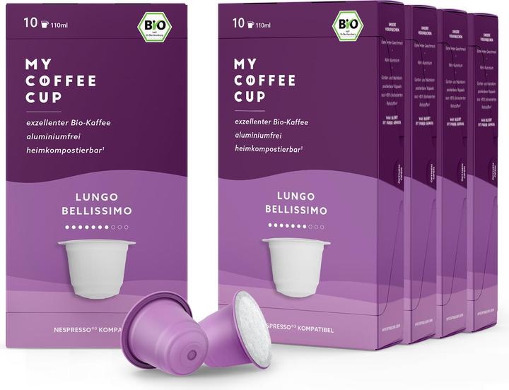 Produktbild My-Cups Kaffeekapseln Bio Lungo Bellissimo 10 Stück (10 x Port.)