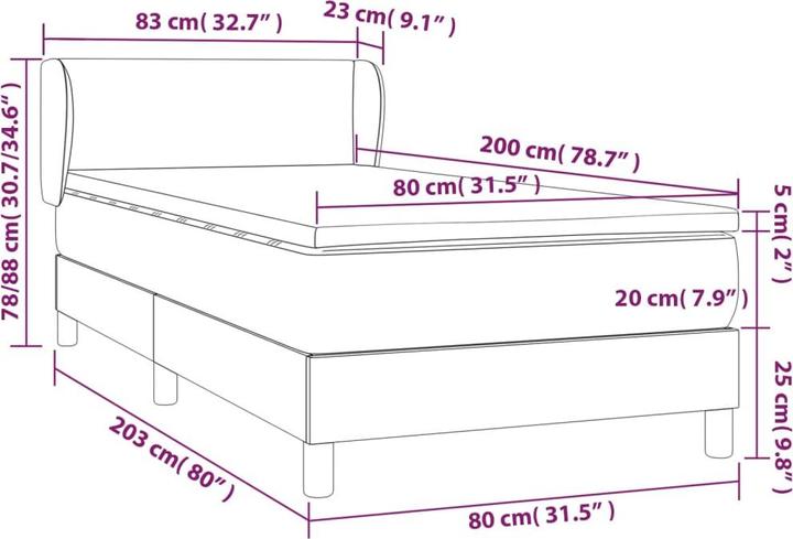 Produktbild VidaXL Larry (160 x 200 cm, 160 x 200 cm)