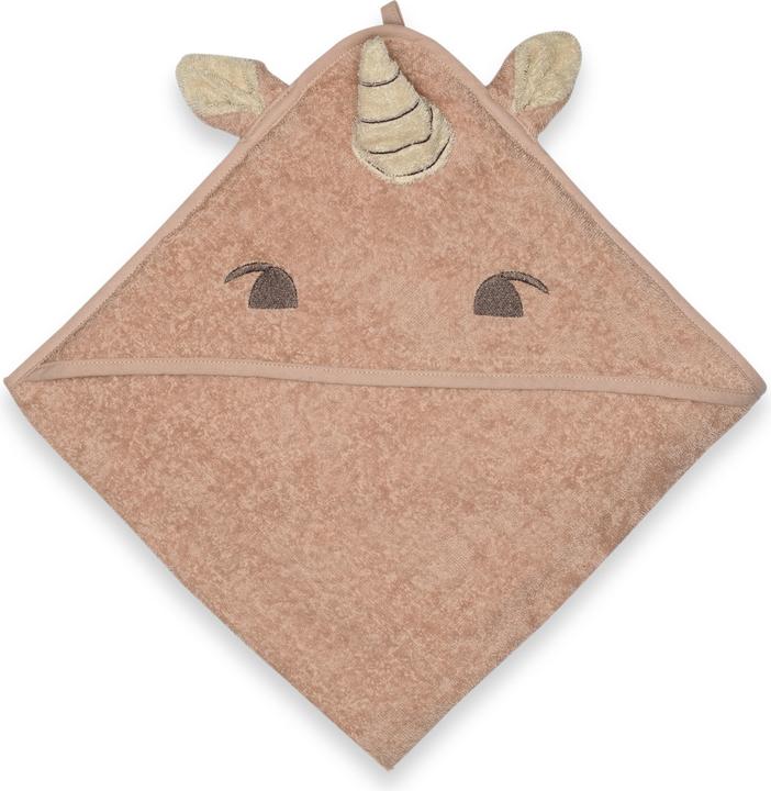 Image du produit Nuuroo Serviette de bébé à capuche Aki - Rose Licorne (NU552)