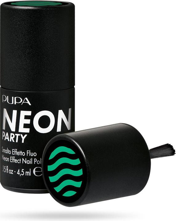 Actual product image Pupa Milano Neon Effect Nail Polish 200 - Porto Cervo Emerald 4.5 ml (200 Porto Cervo Emerald, Colour paint)