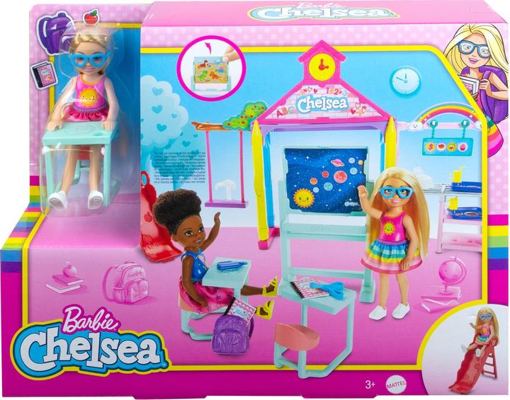 Produktbild Barbie Chelsea Schule mit Puppe Spielset