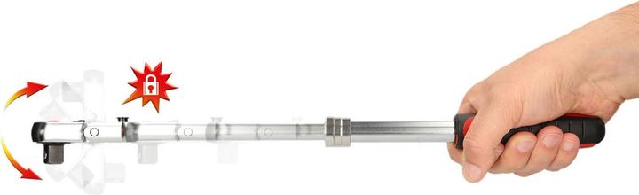 Produktbild KS Tools 1/2 SlimPOWER Teleskop-Gelenk-Umschaltknarre, 72Zahn (1/2")