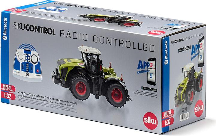 Actual product image Siku Claas Xerion 5000 Trac VC Set with Bluetooth remote control and APP