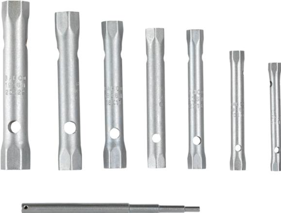 Actual product image Bahco Set of hexagonal pipe socket spanner set no. 1936 M (9 mm, 19 mm, 17 mm, 22 mm, 15 mm, 11 mm, 13 mm)