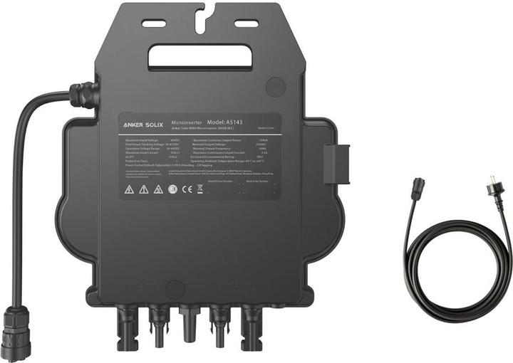 Anker MI BLE micro-omvormer + verlengkabel voor paneel, Schuko aansluitkabel