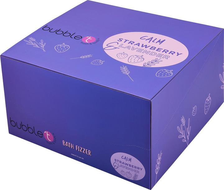 Image du produit Bubble T Bath Fizzer Calm Fraise & Lavande 150g (Perle de bain)