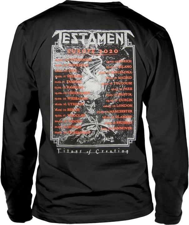 Actual product image Testament Titans Of Creation Europe 2020 (Longsleeve) (S)