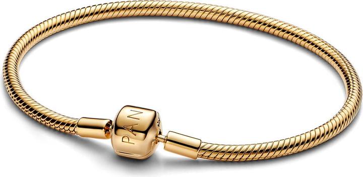 Pandora Moments Schlangenkettenarmband Gold (18 cm, Edelstahl, Vergoldet)