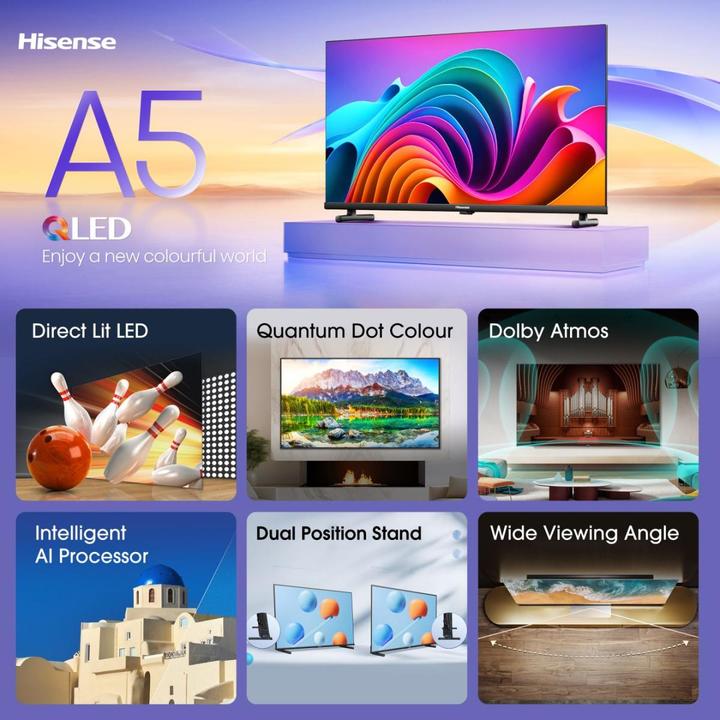 Immagine prodotto Hisense TV 32A5NQ (32", A5N, QLED, Full HD, 2024)