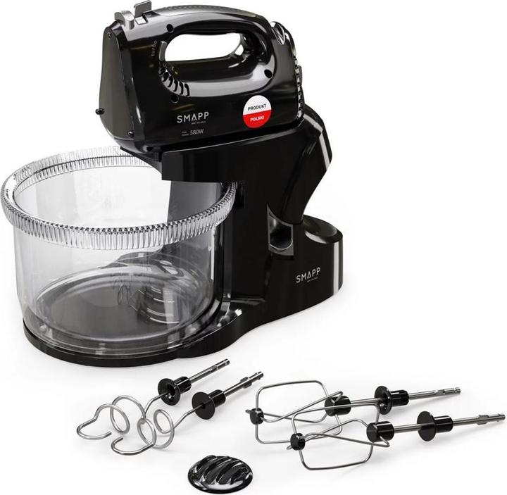 Productafbeelding Smapp Handmixer Blender met kom 451.8 2 kommen zwart (580 W)