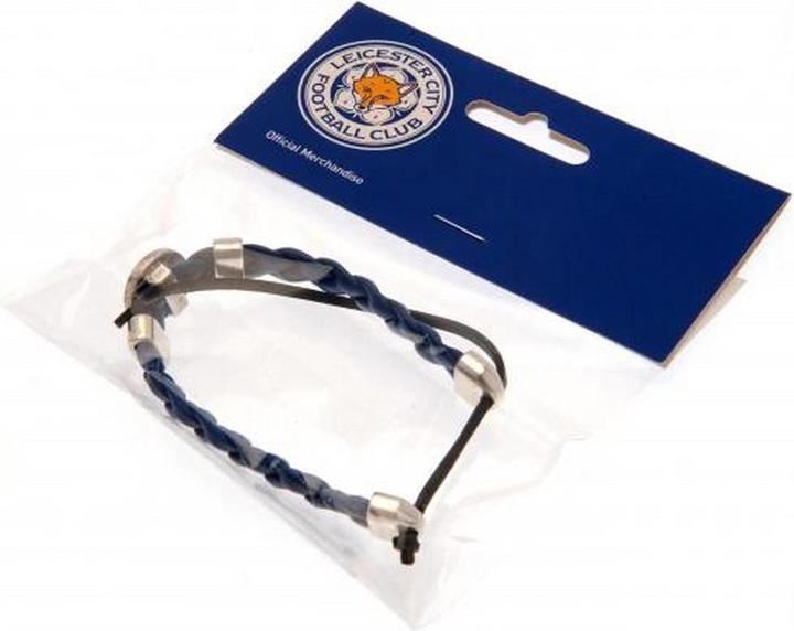 Immagine prodotto Leicester City FC Bracciale in pelle (1 cm, 90% PU, 10% Zamac)
