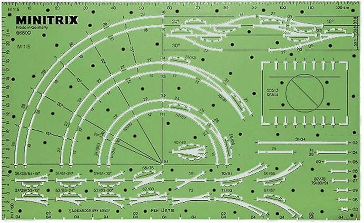 Produktbild Märklin Minitrix-Gleisplan-Schablone (Spur N)