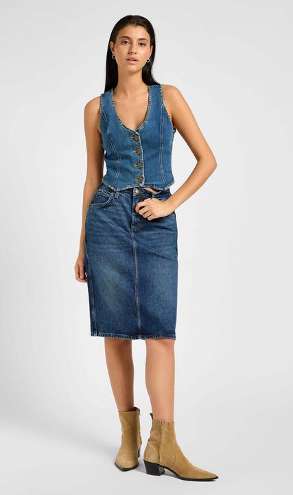 Actual product image Lee Denim skirt Midi Skirt (27)