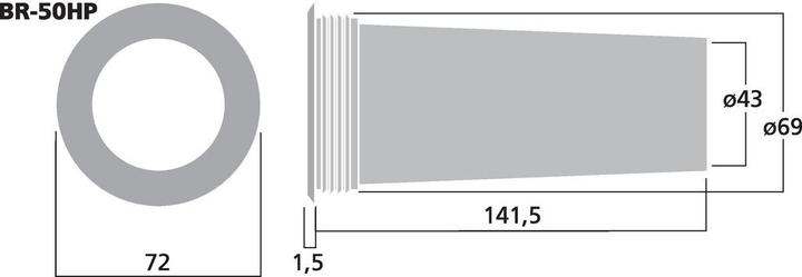 Immagine prodotto Monacor Tubo bass reflex SV=14