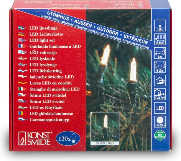 Produktbild Konstsmide Weihnachtsbaum-Beleuchtung LED Aussen (20.85 m)