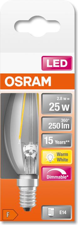 Immagine prodotto Osram Superstar Classic B (E14, 25 W, 250 lm, 1 x, F)