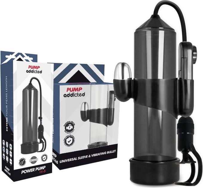 Actual product image Pump Addicted Rx5 Black Vibrator