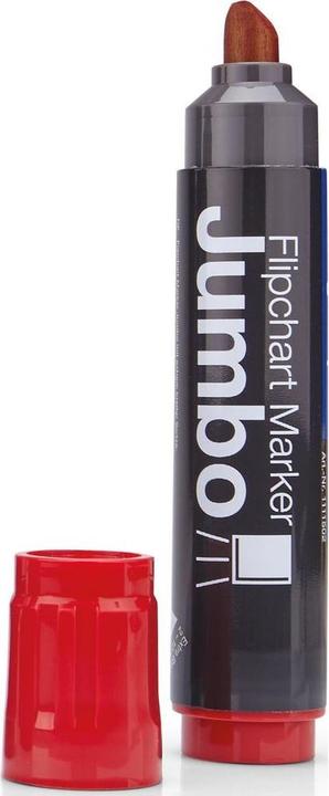 Actual product image Magnetoplan JUMBO - Flipchart Marker (Red, 10 mm, 4 x)