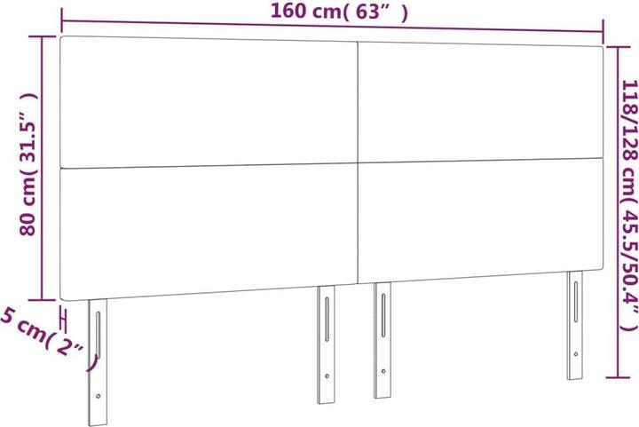 Actual product image VidaXL Loretta (160 x 5 x 128 cm)