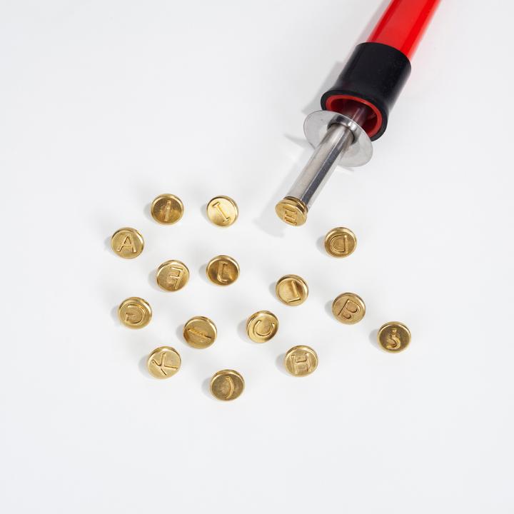 Actual product image Pebaro Branding stamp set, letters A to L (Burning tip)