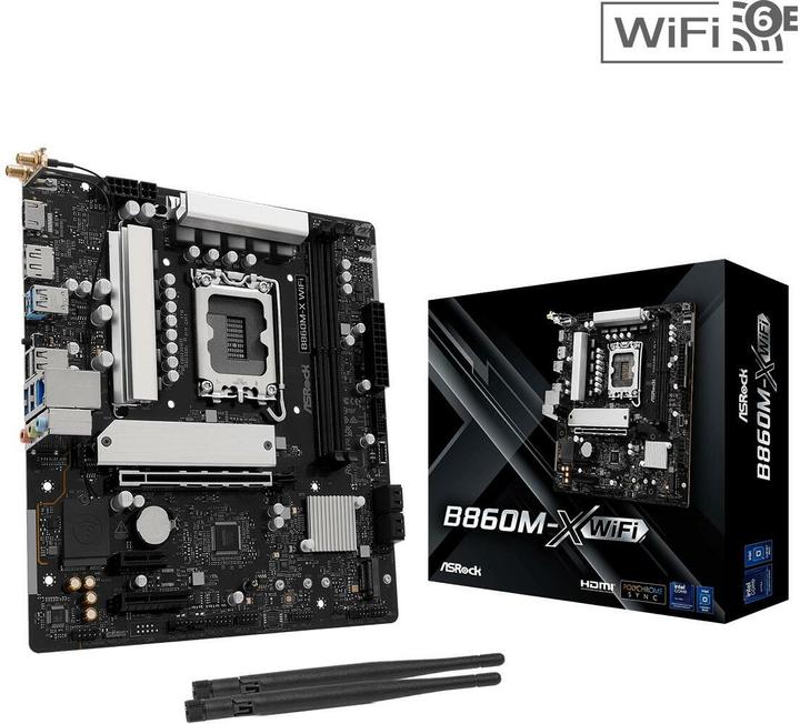 AsRock MB Intel 1851 B860M-X WiFi (Socket S1, Intel B860, mATX)