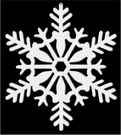 Image du produit Amscan 4 décorations suspendues Flocon de neige blanc-sci