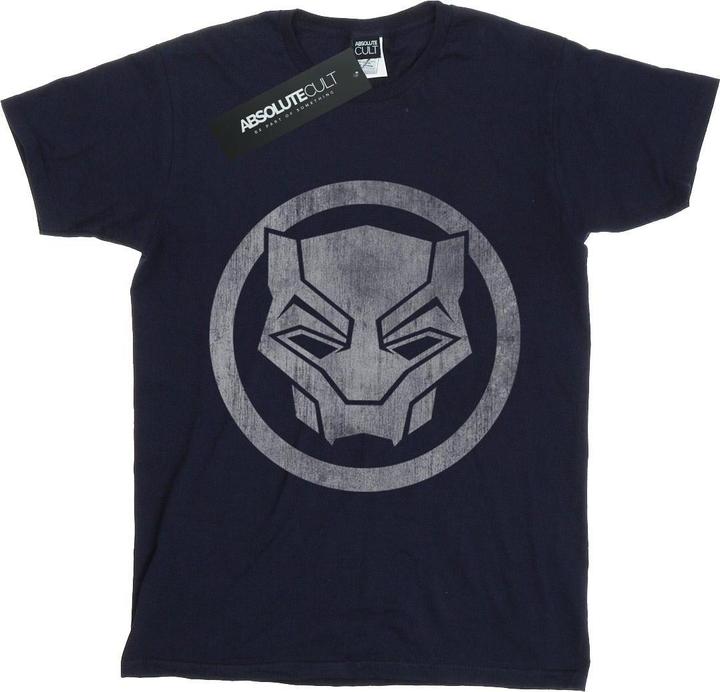 Jungen Black Panther Distressed Icon TShirt