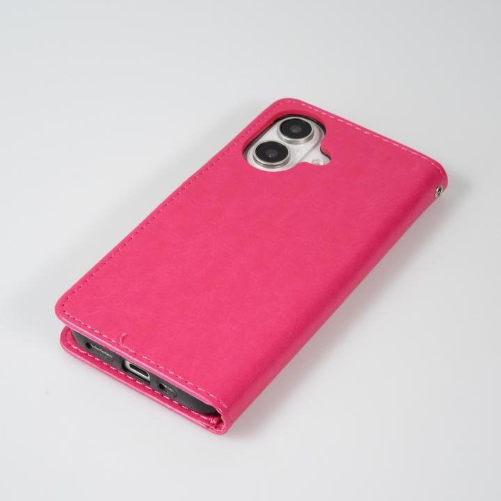 Produktbild PhoneLook Hülle Premium Flip Dunkelrosa (Apple iPhone 16)